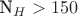 N_H > 150