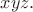 $xyz.$