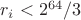 $r_i <2^{64}/3$