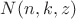 $N(n,k,z)$