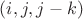 $(i,j,j-k)$