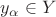 $y_\alpha\in Y$