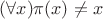 $(\forall x) \pi (x) \neq x$