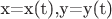 x=x(t),y=y(t)$