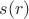 $s(r)$