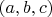 $ (a, b, c)