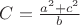 $C=\frac{a^2+c^2}{b}$ $C=\frac{a^2+c^2}{b}$