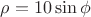 $\rho=10\sin\phi$