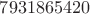 $7931865420$