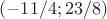 $(-11/4;23/8)$