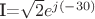 I=$\sqrt2 e^{j(-30)}$