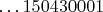 $\dots 150430001$