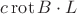 $c \operatorname{rot} B\cdot L$ $c \operatorname{rot} B\cdot L$