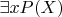 $\exists x P(X)$