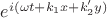 $e^{i(\omega t + k_1 x+k'_2y)}$