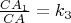 $\frac{CA_1}{CA}=k_3$