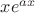 $xe^{ax}$