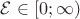 $\mathcal{E} \in [0;\infty)$