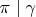 $\pi\mid \gamma$