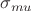 $\sigma_{mu}$