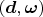 $(\boldsymbol d,\boldsymbol \omega)$