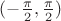 $(-\frac{\pi}{2}, \frac{\pi}{2})$