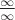 $\frac\infty\infty