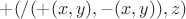 $+(/(+(x,y),-(x,y)),z)$