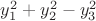 $y_1^2+y_2^2-y_3^2$
