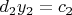 $d_{2}y_{2}=c_{2}$