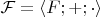 $\mathcal{F}=\langle F;+;\cdot \rangle$