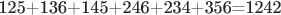 125+136+145+246+234+356=1242
