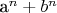 a^n+b^n$