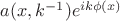 $a(x,k^{-1})e^{i k\phi(x)}$