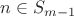 $n \in S_{m-1}$