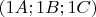 $(1A;1B;1C)$