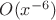 $O(x^{-6})$