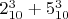 $2_{10}^{3}+5_{10}^{3}$