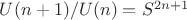 $U(n+ 1)/U(n) = S^{2n+1}$