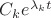 $C_ke^{\lambda_kt}$