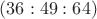 $(36:49:64)$