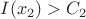 $I(x_2) > C_2$