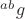 ${}^{ab}g$