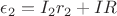 $\epsilon_2=I_2r_2+IR$
