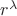 $r^\lambda$