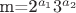 m=2^{a_1}3^{a_2}
