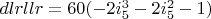 $dlrllr=60 (-2 i_5^3-2 i_5^2-1)$