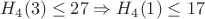 $H_4(3)\le27\Rightarrow H_4(1)\le17$