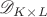 $\mathscr D_{K\times L}$