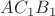 $AC_1B_1$ $AC_1B_1$